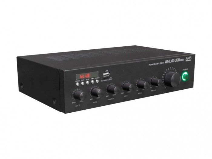 AMS AML 60 USB MKII Amplificador para instalación USB/BLUETOOTH - 2