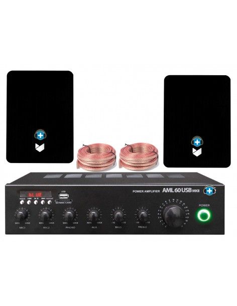 Audio Max Basic 40 Black - Kit Instalación de Audio para locales de 40m² - 13 2
