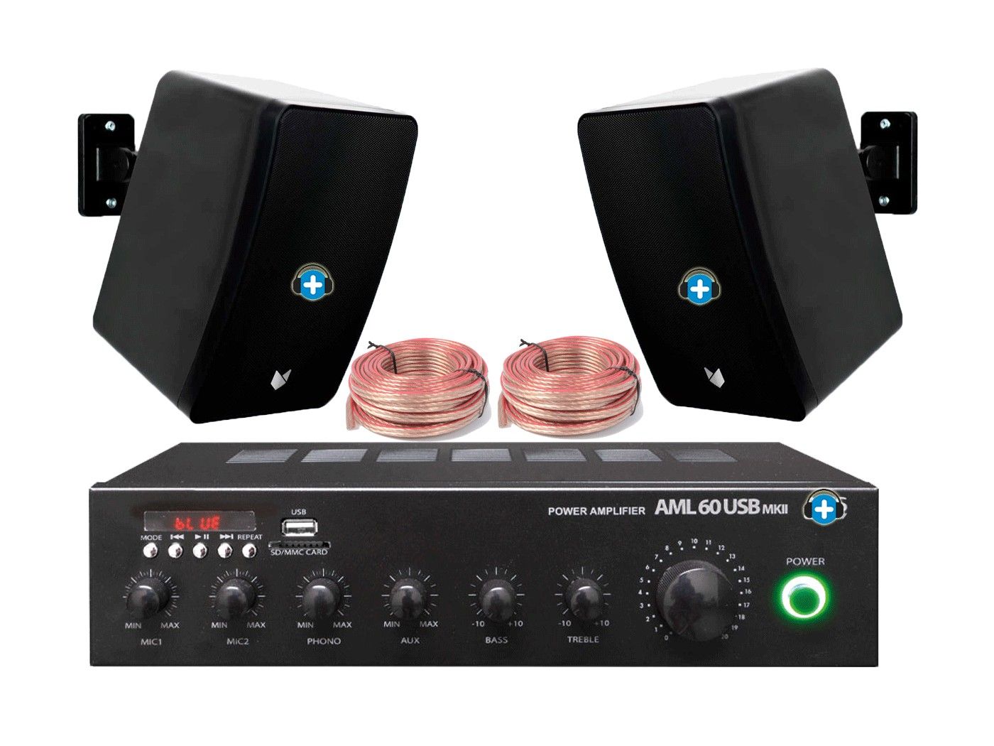 Audio Max Basic 40 Black - Kit Instalación de Audio para locales de 40m² - 13