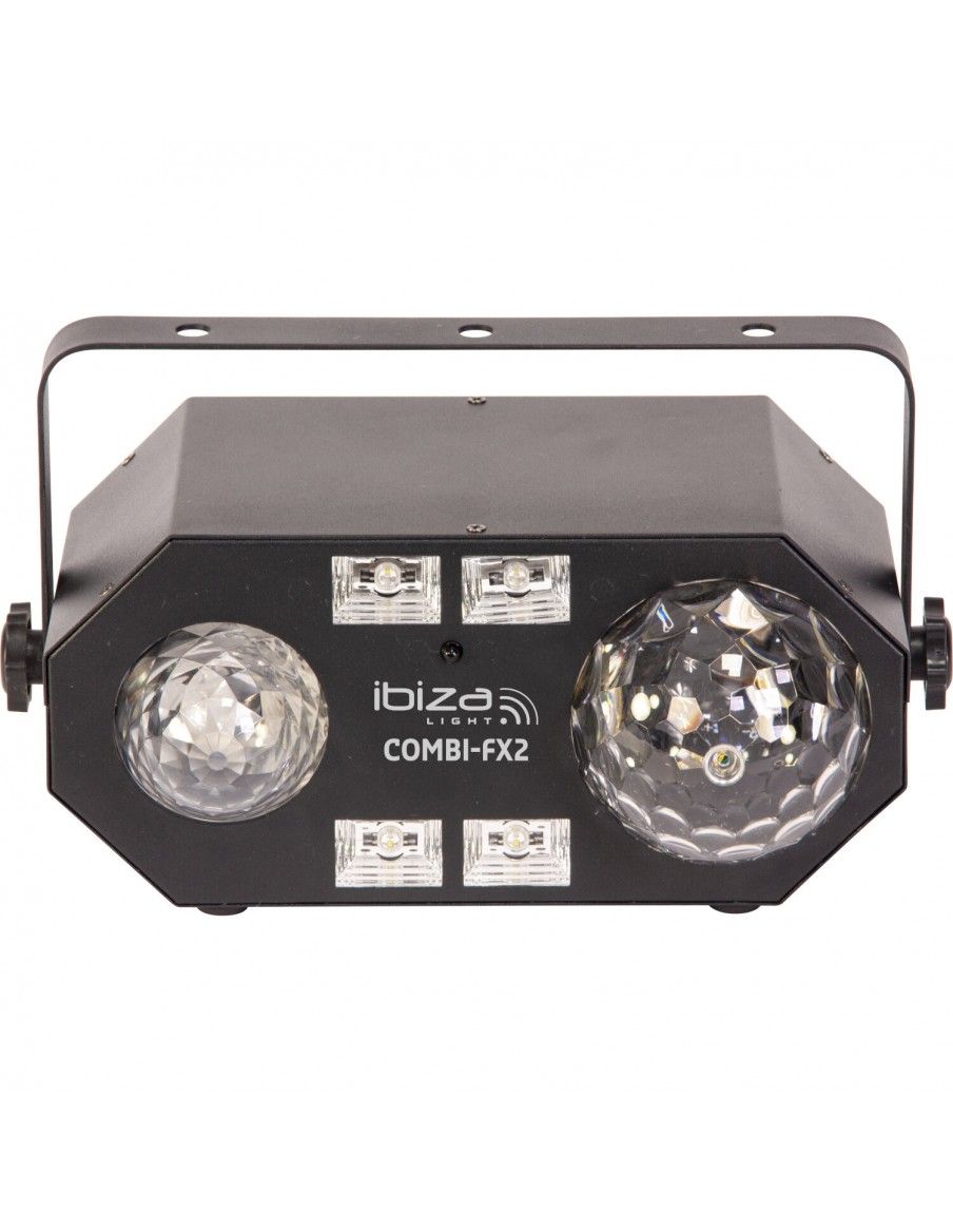 ibiza light COMBI-FX2 EFECTO DE ILUMINACIONE 4-EN-1 Con ASTRO, EFECTO DE AGUA, UV & STROBO - 2