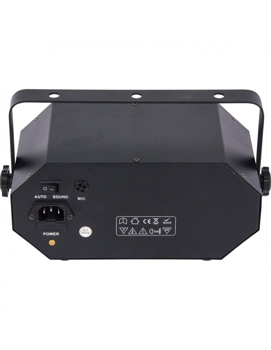 ibiza light COMBI-FX2 EFECTO DE ILUMINACIONE 4-EN-1 Con ASTRO, EFECTO DE AGUA, UV & STROBO - 4