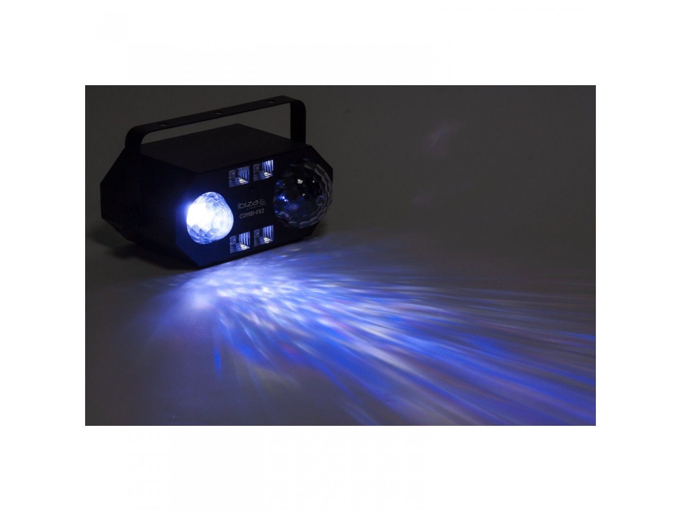 ibiza light COMBI-FX2 EFECTO DE ILUMINACIONE 4-EN-1 Con ASTRO, EFECTO DE AGUA, UV & STROBO - 6