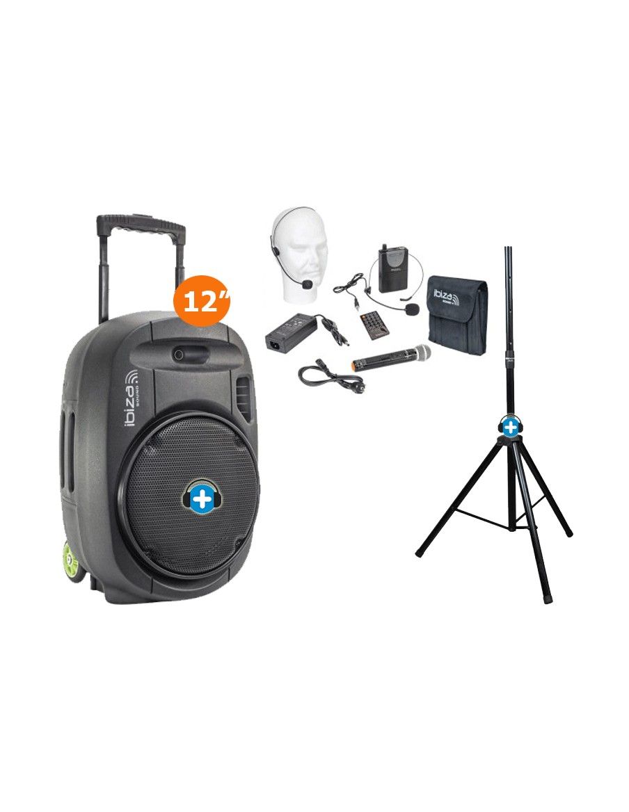 PACK IBIZA PORT 12 VHF MKII - Altavoz portatil con 800w - Basic - 2