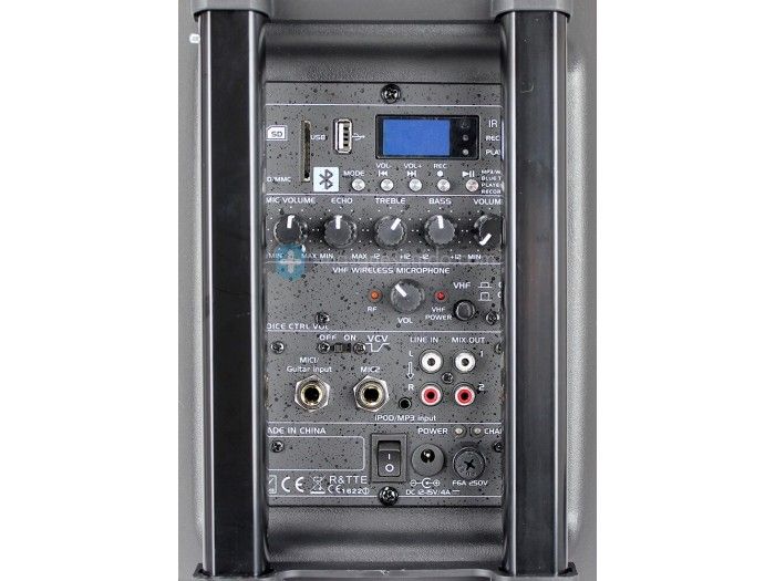 Pack Ibiza Port 8 VHF - Altavoz portatil Bluetooth con bateria de 8 pulgadas - 12