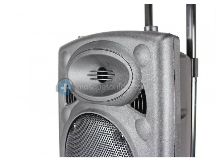 Pack Ibiza Port 8 VHF - Altavoz portatil Bluetooth con bateria de 8 pulgadas - 20