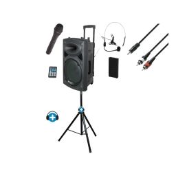 Pack Ibiza Port 12 VHF - Altavoz portatil Bluetooth con bateria de 12 pulgadas 2