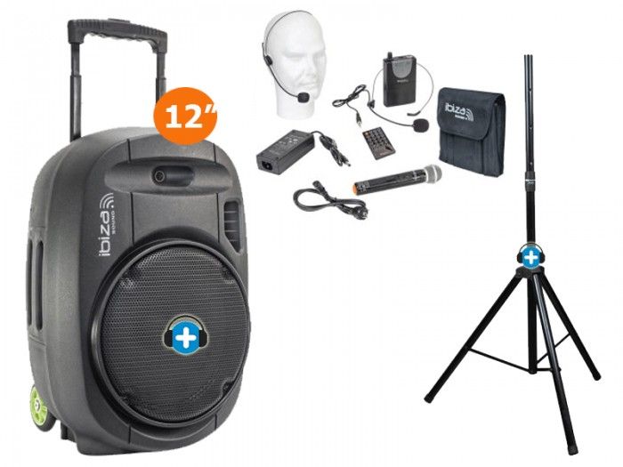 PACK IBIZA PORT 12 VHF MKII - Altavoz portatil con 800w - Basic - 2