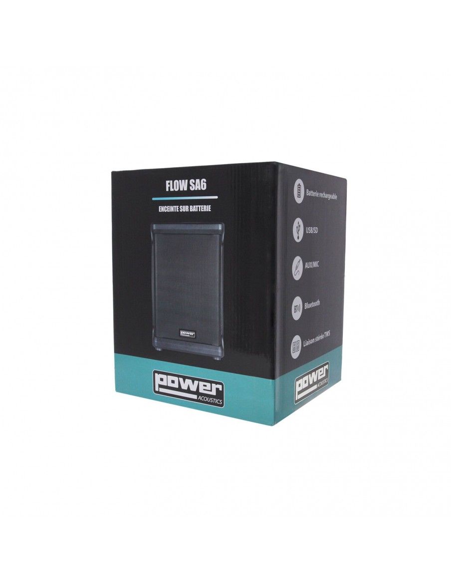 Power Acoustic FLOW SA6 Altavoz portatil bateria litio 6" - 6