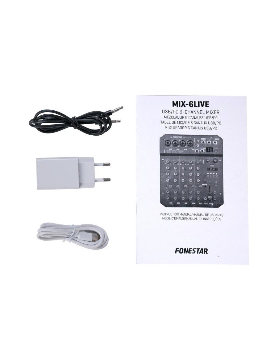 Fonestar MIX-6LIVE Mezclador estudio - 5