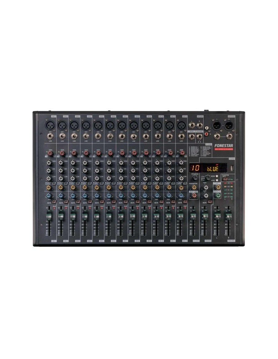 FONESTAR MIX-12PRO MESA DE MEZCLAS 12 CANALES - 1