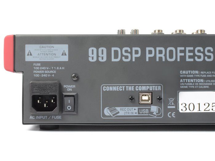 Power Dynamics PDM-S1203 Mezclador Escenario 12 canales DSP/MP3- USB Entrada/Salida