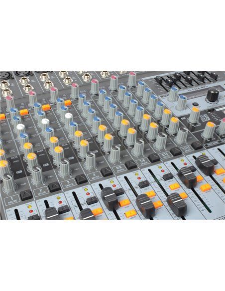 Power Dynamics PDM-S1203 Mezclador Escenario 12 canales DSP/MP3- USB Entrada/Salida