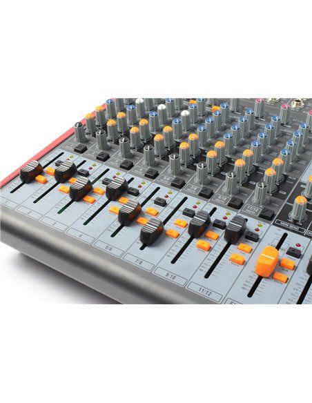 Power Dynamics PDM-S1203 Mezclador Escenario 12 canales DSP/MP3- USB Entrada/Salida