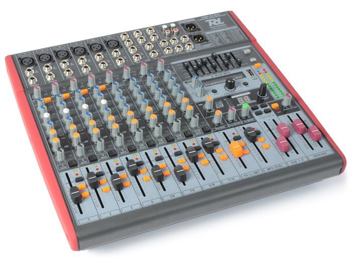 Power Dynamics PDM-S1203 Mezclador Escenario 12 canales DSP/MP3- USB Entrada/Salida