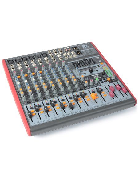 Power Dynamics PDM-S1203 Mezclador Escenario 12 canales DSP/MP3- USB Entrada/Salida