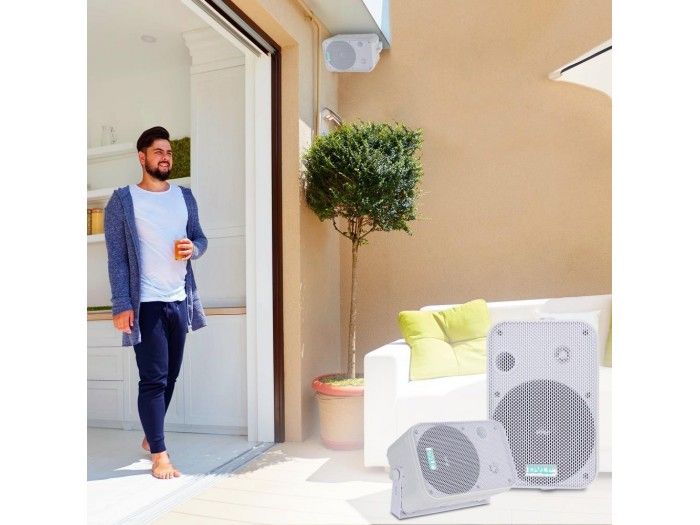 EQUIPO DE SONIDO PASADENA 60 WHITE HILO MUSICAL 6 ZONAS - 6 altavoces 6 pulgadas - 15