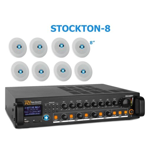Pack de Hilo Musical -STOCKTON-8 - Altavoces de linea de 100v 2
