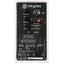 SKYTEC Altavoces Amplificados 100w Blanco Pareja 170175 Skytec - 1 2