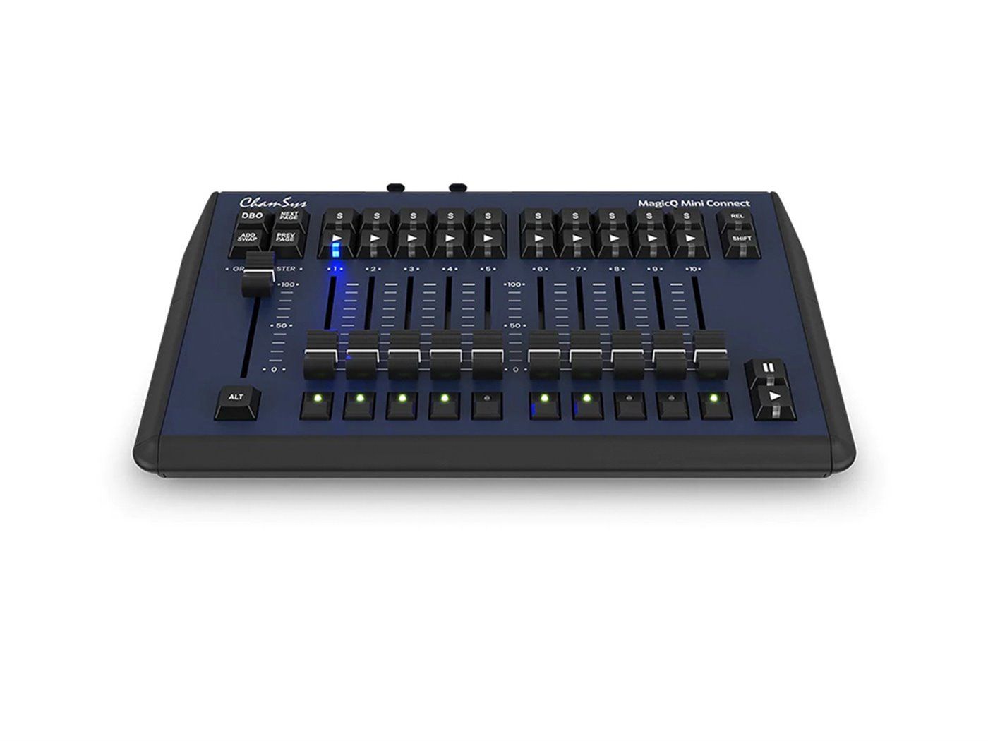 ChamSys MagicQ Mini Connect Hasta 64 universos de control con MASTER, 10 PLAYBACKS y todos los botones necesarios para la ejecuc