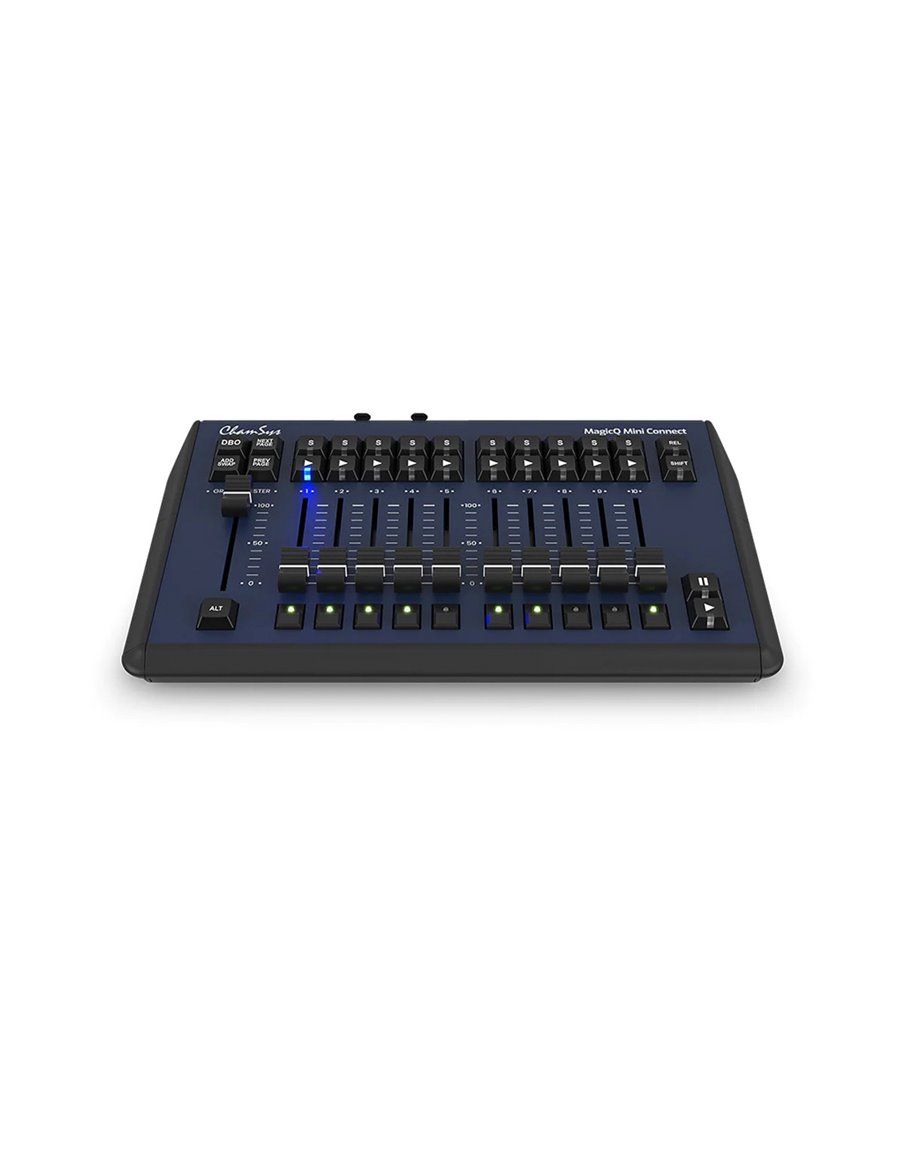 ChamSys MagicQ Mini Connect Hasta 64 universos de control con MASTER, 10 PLAYBACKS y todos los botones necesarios para la ejecuc