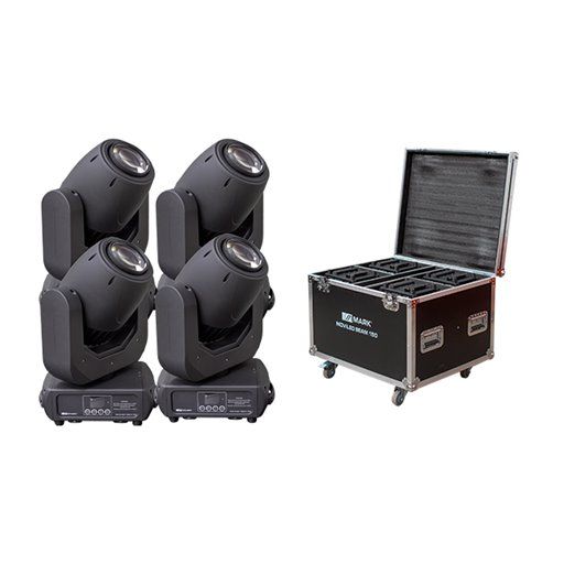 MARK 4x MOVILIGHT BEAM 150 + flightcase Cabeza móvil Beam (Movilight Beam)