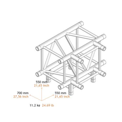 Fantek FK40Q C490  (40 CTB) Esquina T - 4 vías. SERIE F 2