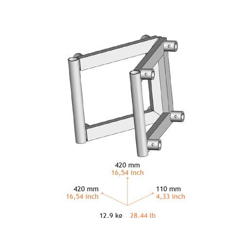 Fantek FK40Q BOOK  (40 BI) Bisagra de unión. SERIE F