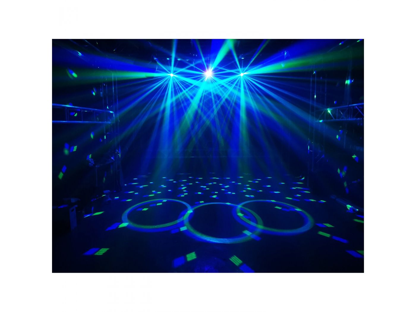 IBIZA FULLMOON EFECTO DE ILUMINACION DMX 5-EN-1 CON EFECTO WASH, UV, LASER R+G, STROBO & ASTRO - 2