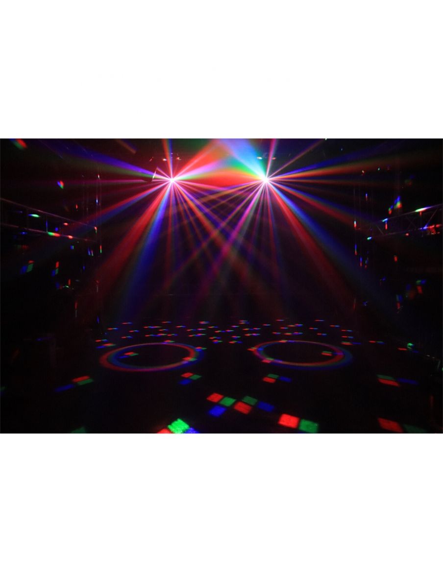 IBIZA FULLMOON EFECTO DE ILUMINACION DMX 5-EN-1 CON EFECTO WASH, UV, LASER R+G, STROBO & ASTRO - 4