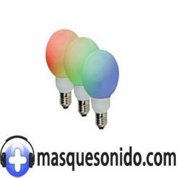 BOMBILLA LED RGB- E27 - 20 LEDs - Ø80mm - 1