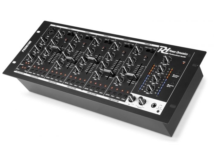 Power Dynamics PDZM700 Mezclador instalacion de 6 canales USB 4 zonas 172750 - 2