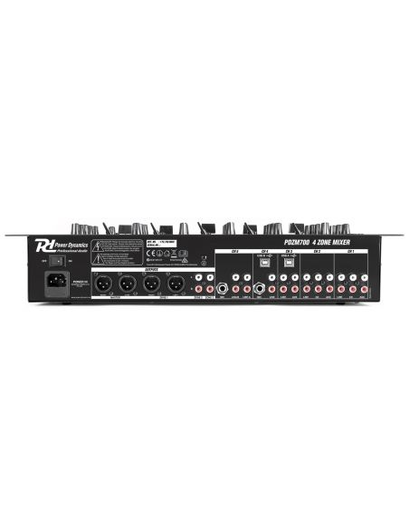 Power Dynamics PDZM700 Mezclador instalacion de 6 canales USB 4 zonas 172750 - 5