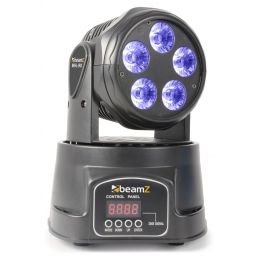 Beamz MHL90 Mini Cabeza Movil wash 5x 18W RGBAW-UV LEDs  2