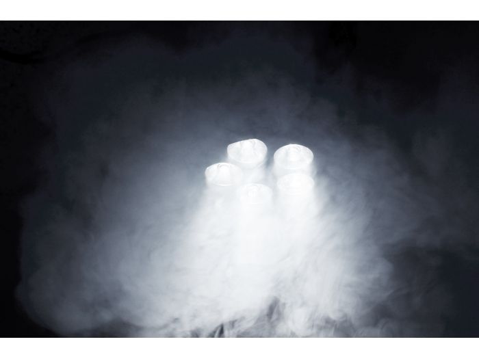 Beamz MHL90 Mini Cabeza Movil wash 5x 18W RGBAW-UV LEDs 