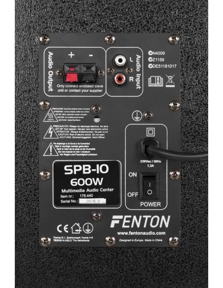 Fenton SPB-10 Conjunto altavoces PA Activos 10" BT 178440 - 7