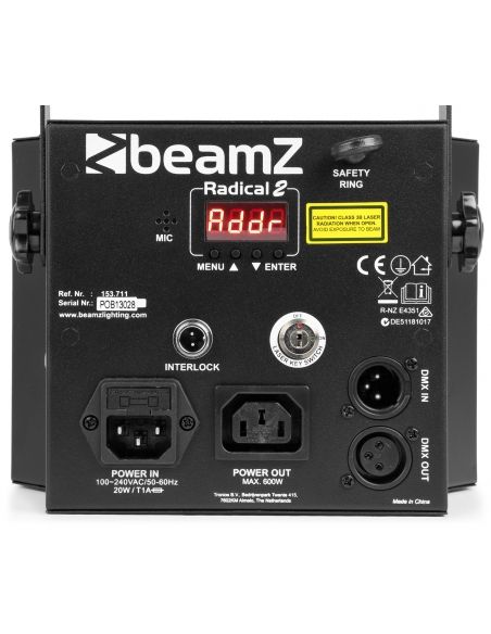 beamZ Radical II Derby LED con laser RG y strobo 153711 - 7