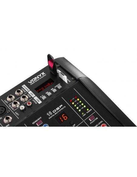 Vonyx AM5A 5 Channel Amplified Mixer BT | Mas Que Sonido