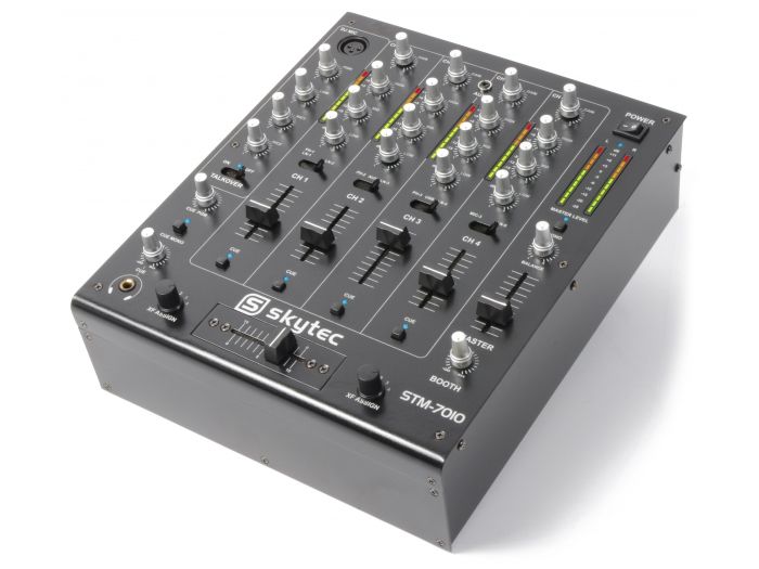 Skytec STM-7010 Mezclador 4 canales DJ USB | Mas Que Sonido