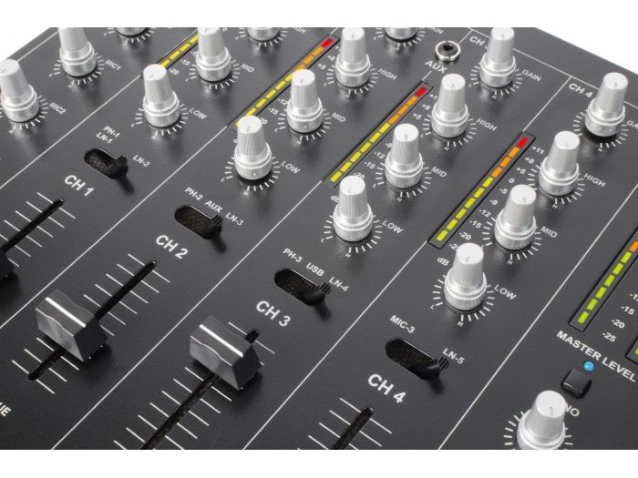 Skytec STM-7010 Mezclador 4 canales DJ USB | Mas Que Sonido