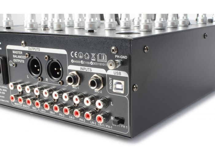 Skytec STM-7010 Mezclador 4 canales DJ USB | Mas Que Sonido