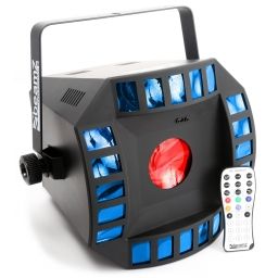 beamZ Cub4 II LED 2 x 10W Quad + 64 RGB DMX IR mando 153701 - 1 2