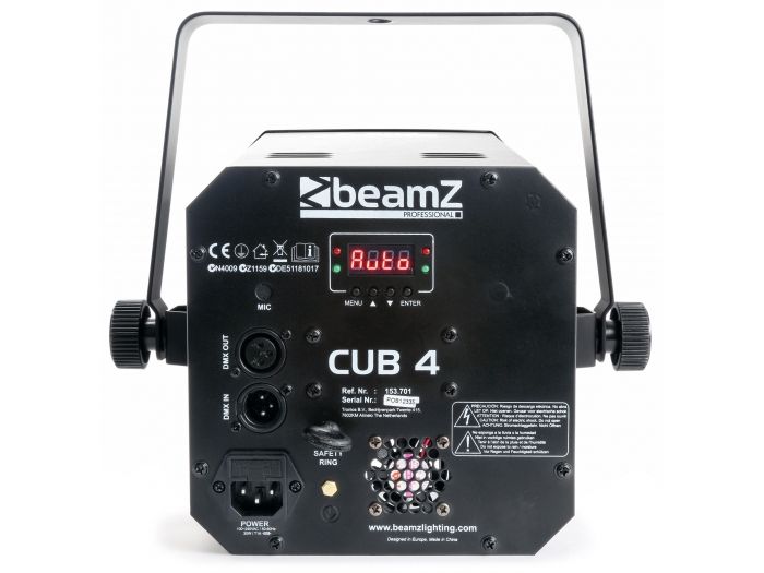 beamZ Cub4 II LED 2 x 10W Quad + 64 RGB DMX IR mando 153701 - 4