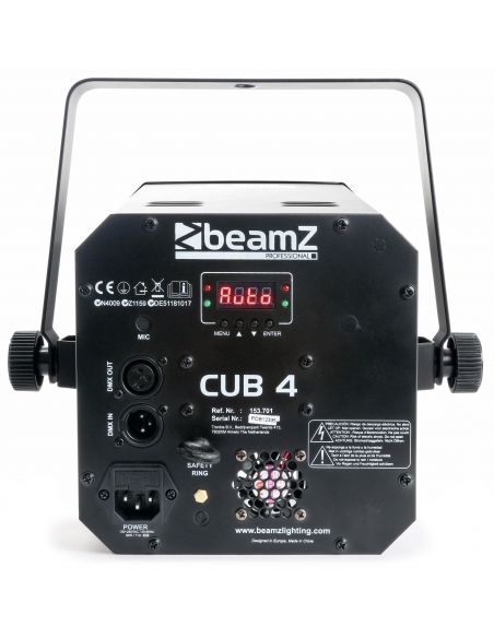 beamZ Cub4 II LED 2 x 10W Quad + 64 RGB DMX IR mando 153701 - 4