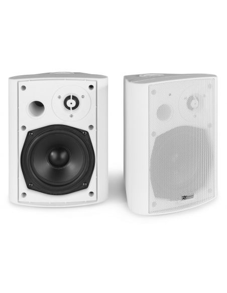 Power Dynamics BGB50 Set de altavoces activos interior/exterior con BT 5.25? 100W Blanco 