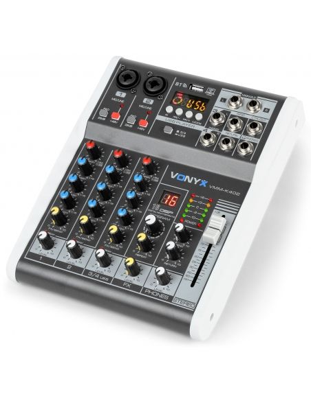 Vonyx VMM-K402 Mezclador de directo 4 canales con DSP 172585