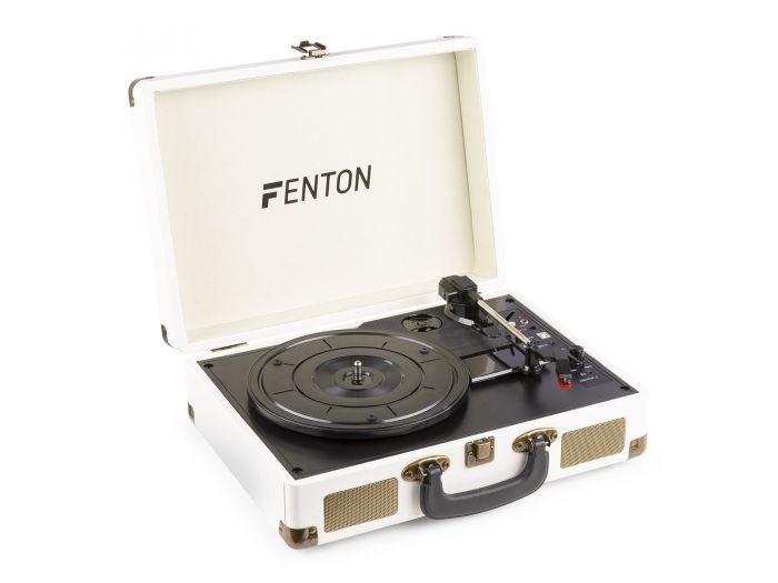 Fenton RP115G Maleta reproductor giradiscos con BT Creme 102112 - 2