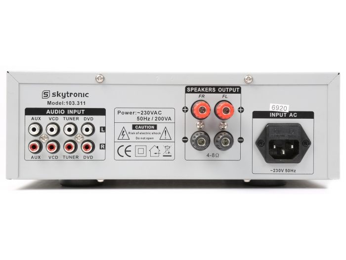 Skytronic AV400 Amplificador estereo de 2 x 50W 