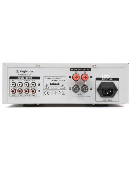 Skytronic AV400 Amplificador estereo de 2 x 50W 