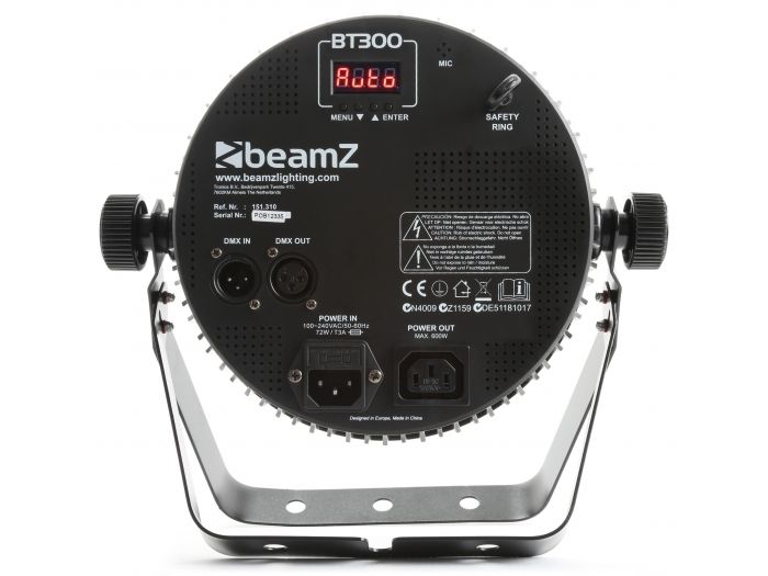 Beamz BT300 Foco plano PAR LED 12x 10W 6-en-1 