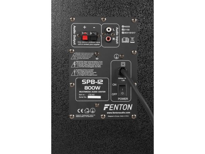 Fenton SPB-12 Conjunto altavoces PA Activos 12" BT 178442 - 6